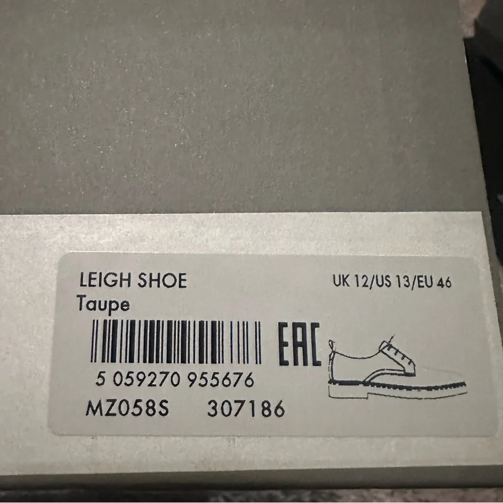 All Saints Men's Tan Suede Oxford Shoes - Picture 3 of 7